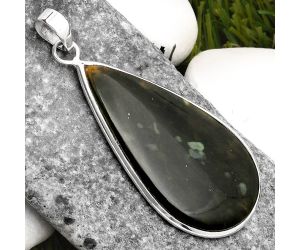 Natural Chrome Chalcedony Pendant SDP110291 P-1001, 24x42 mm