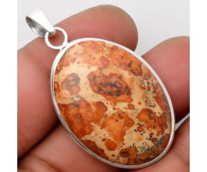 Natural Asteroid Jasper Pendant SDP110341 P-1001, 24x33 mm