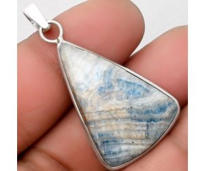 Natural Blue Scheelite - Turkey Pendant SDP110343 P-1001, 21x31 mm