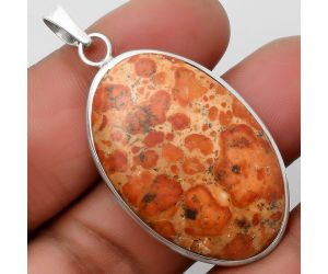 Natural Asteroid Jasper Pendant SDP110345 P-1001, 24x38 mm