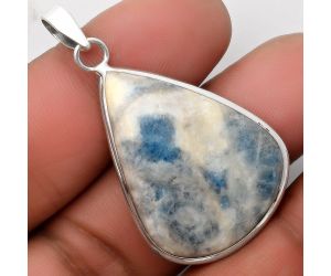 Natural Blue Scheelite - Turkey Pendant SDP110359 P-1001, 24x33 mm