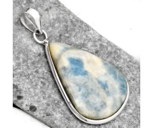 Natural Blue Scheelite - Turkey Pendant SDP110359 P-1001, 24x33 mm