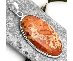 Natural Asteroid Jasper Pendant SDP110414 P-1001, 24x38 mm