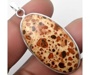 Natural Asteroid Jasper Pendant SDP110443 P-1001, 22x42 mm