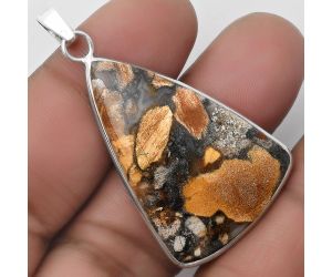 Natural Tabu Jasper Pendant SDP110461 P-1001, 26x38 mm