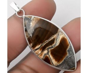 Natural Tabu Jasper Pendant SDP110489 P-1001, 21x44 mm