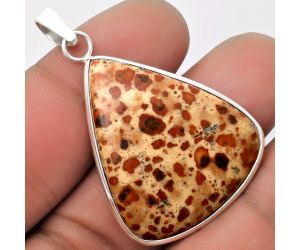 Natural Asteroid Jasper Pendant SDP110560 P-1001, 28x34 mm