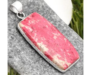 Natural Pink Thulite - Norway Pendant SDP110721 P-1053, 17x33 mm