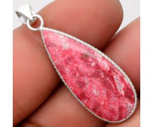 Natural Pink Thulite - Norway Pendant SDP110748 P-1053, 13x32 mm