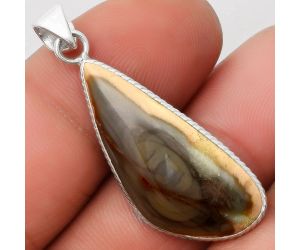 Natural Imperial Jasper - Mexico Pendant SDP110751 P-1053, 13x30 mm