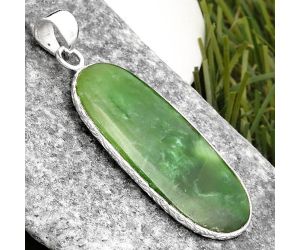 Natural Chrome Chalcedony Pendant SDP110824 P-1053, 16x33 mm