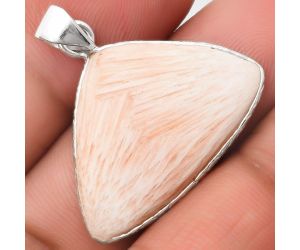 Natural Orange Scolecite - India Pendant SDP110837 P-1053, 19x28 mm