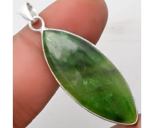 Natural Chrome Chalcedony Pendant SDP110840 P-1053, 15x36 mm