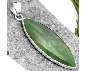 Natural Chrome Chalcedony Pendant SDP110840 P-1053, 15x36 mm