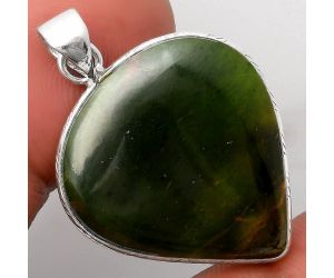 Natural Chrome Chalcedony Pendant SDP110934 P-1053, 24x25 mm