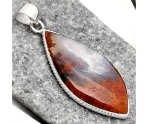 Natural Red Brecciated Jasper Pendant SDP111028 P-1053, 18x34 mm