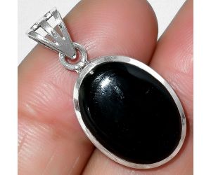 Natural Black Onyx - Brazil Pendant SDP111133 P-1002, 13x18 mm