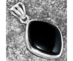 Natural Black Onyx - Brazil Pendant SDP111213 P-1002, 15x19 mm