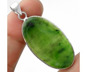 Natural Chrome Chalcedony Pendant SDP111258 P-1053, 18x33 mm