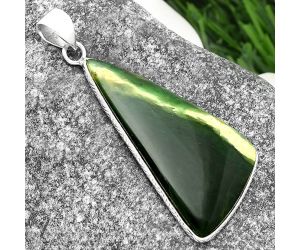 Natural Chrome Chalcedony Pendant SDP111302 P-1053, 20x41 mm