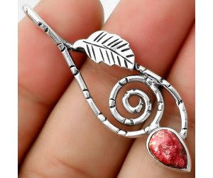 Spiral - Natural Pink Thulite - Norway Pendant SDP111661 P-1270, 6x9 mm