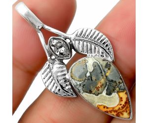 Maligano Jasper & Herkimer Diamond Pendant SDP111724 P-1416, 11x19 mm