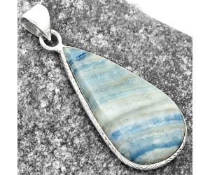 Natural Blue Scheelite - Turkey Pendant SDP112327 P-1053, 16x30 mm