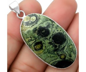 Natural Star Galaxy Jasper Pendant SDP112440 P-1053, 20x36 mm