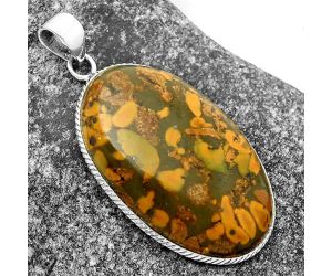 Natural Bamboo Jasper Pendant SDP112463 P-1053, 23x36 mm