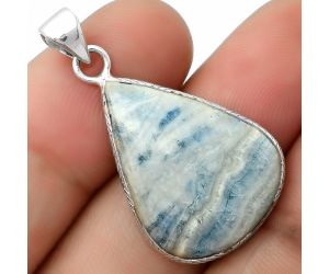 Natural Blue Scheelite - Turkey Pendant SDP112510 P-1053, 18x24 mm