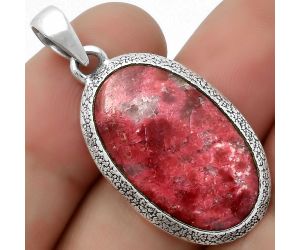 Natural Pink Thulite - Norway Pendant SDP113813 P-1538, 15x25 mm