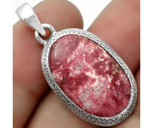 Natural Pink Thulite - Norway Pendant SDP113830 P-1538, 14x23 mm