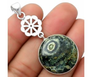 Natural Star Galaxy Jasper Pendant SDP114160 P-1634, 22x22 mm