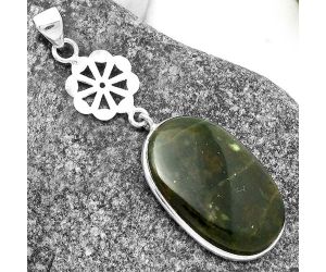 Natural Chrome Chalcedony Pendant SDP114179 P-1634, 18x28 mm