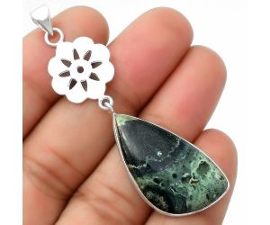 Natural Star Galaxy Jasper Pendant SDP114215 P-1634, 17x31 mm