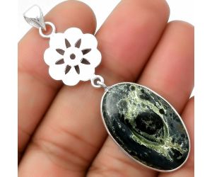 Natural Star Galaxy Jasper Pendant SDP114241 P-1634, 17x28 mm