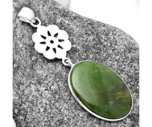 Natural Chrome Chalcedony Pendant SDP114256 P-1634, 19x27 mm