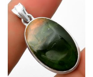 Natural Chrome Chalcedony Pendant SDP114532 P-1001, 17x27 mm