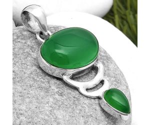 Natural Green Onyx Pendant SDP114636 P-1693, 13x18 mm