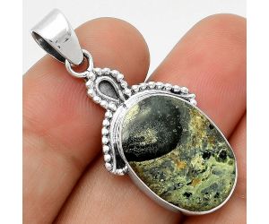 Natural Star Galaxy Jasper Pendant SDP115259 P-1092, 15x20 mm