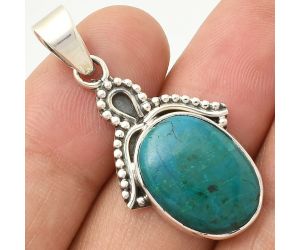 Natural Azurite Chrysocolla Pendant SDP115276 P-1092, 13x18 mm