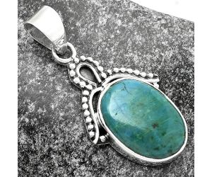 Natural Azurite Chrysocolla Pendant SDP115276 P-1092, 13x18 mm