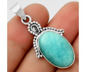 Natural Paraiba Amazonite Pendant SDP115280 P-1092, 13x20 mm