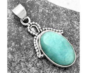 Natural Paraiba Amazonite Pendant SDP115280 P-1092, 13x20 mm