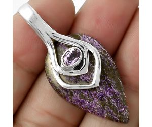 Natural Purpurite - South Africa Pendant SDP115344 P-1562, 19x31 mm