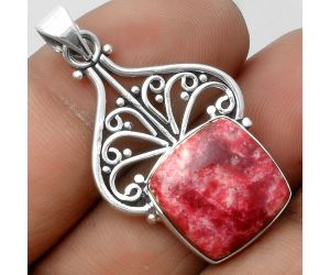 Artisan - Natural Pink Thulite - Norway Pendant SDP115905 P-1541, 14x14 mm