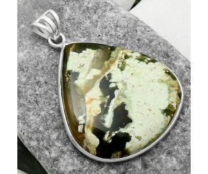 Natural Chrome Chalcedony Pendant SDP116466 P-1001, 29x31 mm