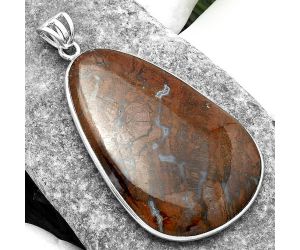 Natural Red Moss Agate Pendant SDP116487 P-1001, 28x43 mm