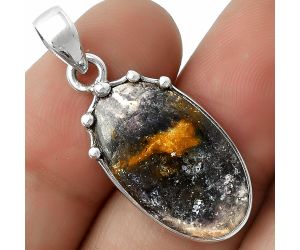 Natural Indian Blanket Jasper Pendant SDP116658 P-1349, 13x22 mm