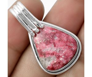 Natural Pink Thulite - Norway Pendant SDP116759 P-1664, 17x22 mm